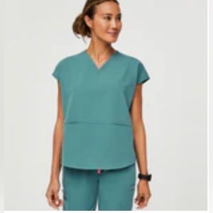 FIGS Hydrogreen Rafaela v-neck scrub top NO LONGER SOLD LIMITED EDITION